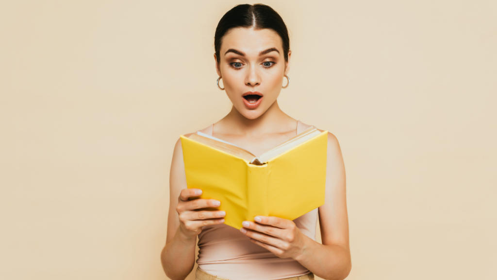 shocked reading book